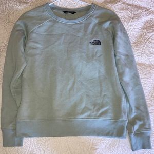 Light blue North Face sweatshirt